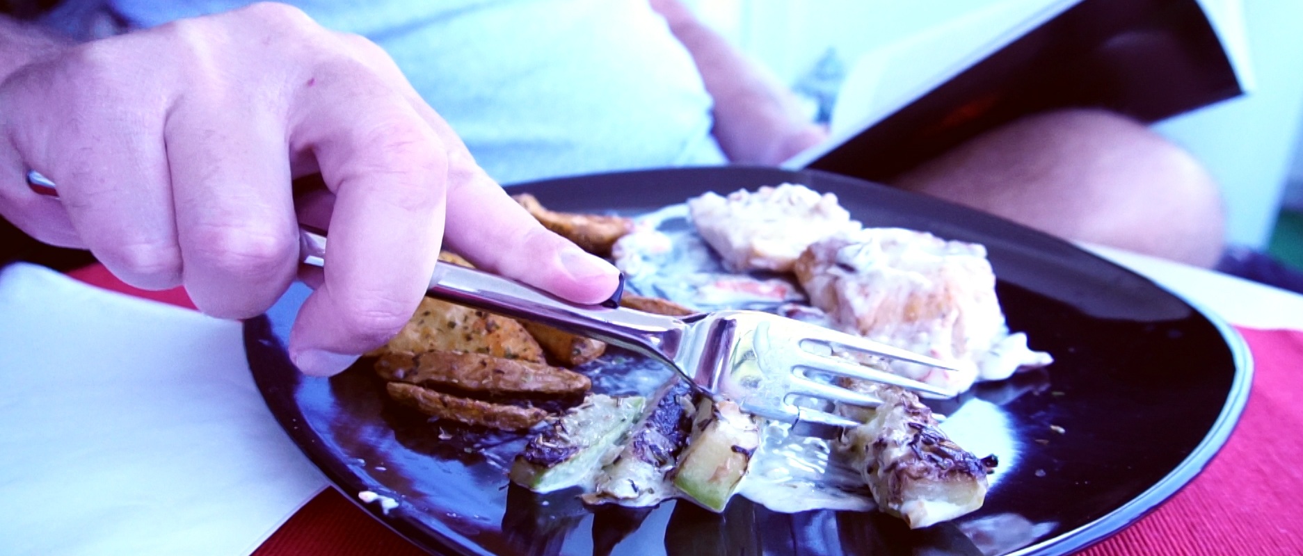 REZBOD one-handed meal assistance device for independent eating with upper-limb impairment